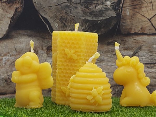Einhorn Bienen Set (4 Kerzen)